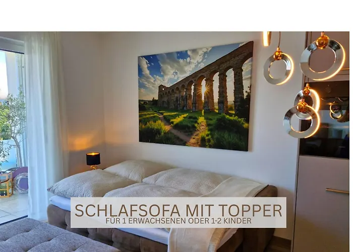 Modern-Ruhig-Balkon-Self-Check-In-Limes2Living-Niedernberg شقة